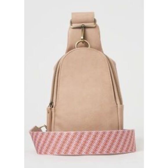 NWOT Anthropologie liberty crossbody sling bag in rose, $85 - Picture 1 of 8